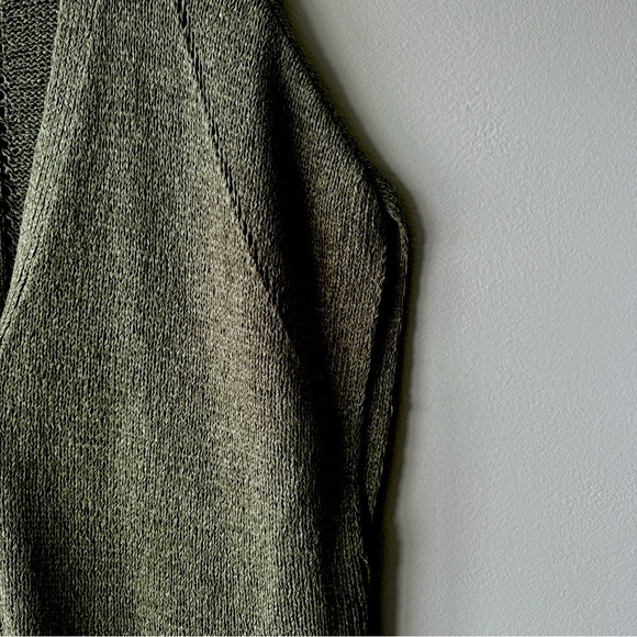 Olsen Olivia oversized sweater vest New with tags! M-L size 12 olive green - Picture 9 of 16